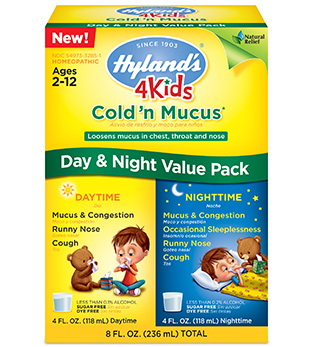 Hyland's 4 Kids Cold 'n Mucus Day & Night VP